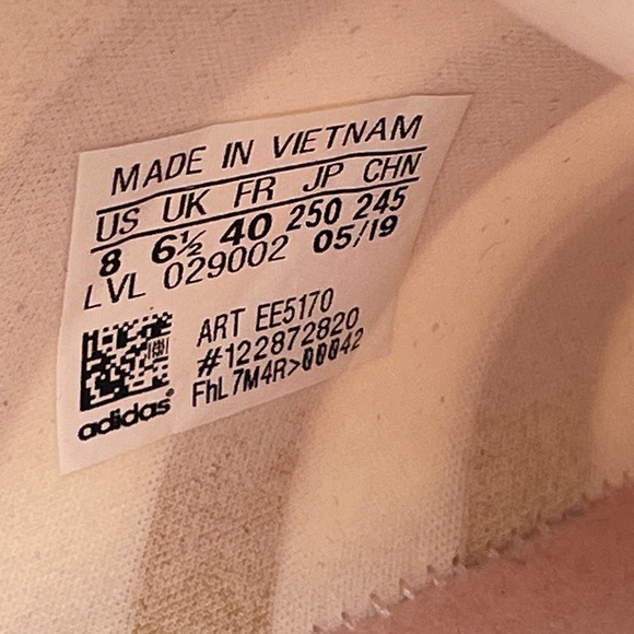 Adidas NMD‎ R1 Ivory White Boost Fabric Stretch Mash Sneaker Women Size 8 - Picture 8 of 9